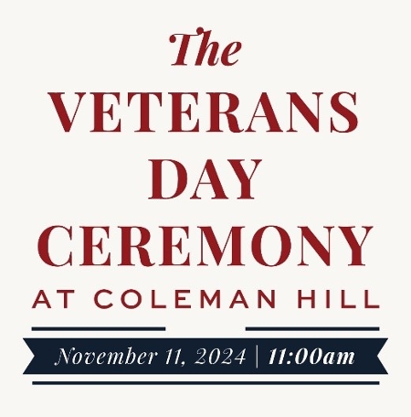 Veterans Day event flyer.